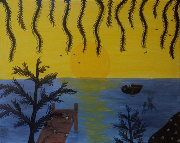 "A Swim At Sunset"